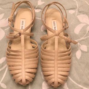 Ann Marino ankle strap sandals